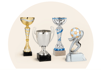 trofékoppar och troféer